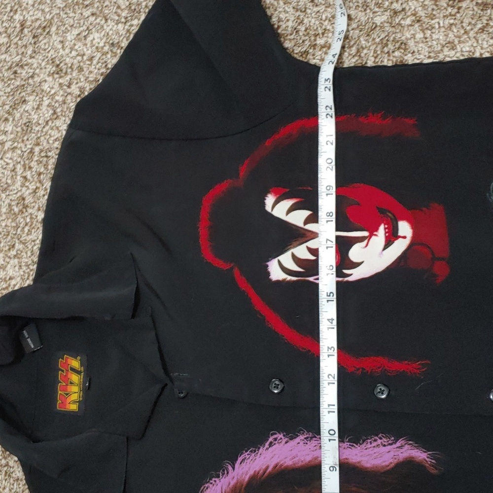 Vintage Y2K KISS Button Down 2001 Shirt Men's Size L - Picture 6 of 7